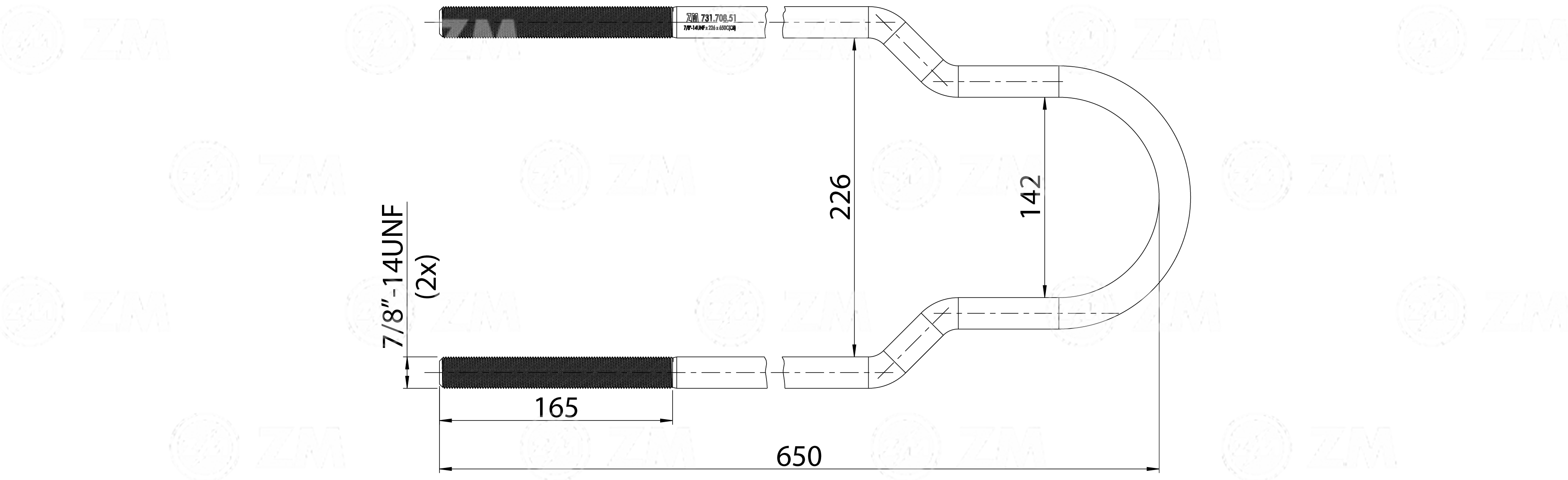 ZM 731.708.51 - Grampo de Mola - Suspensor