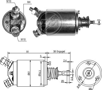 Relé de Partida ZM 733 ZM 733