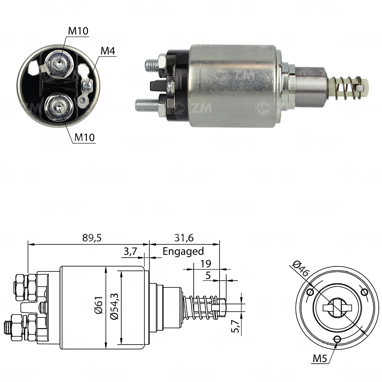 Relé de Partida ZM 744 ZM 744