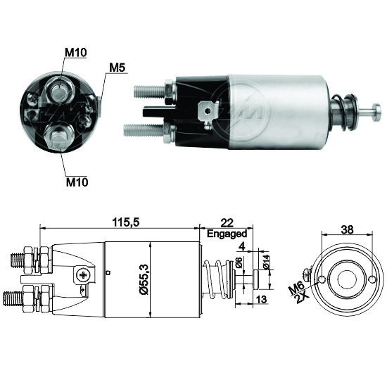 Relé de Partida ZM 7-897 ZM 7897