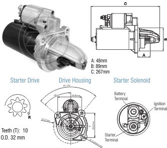 Motor de Partida ZM 80.132.05 ZM 8013205