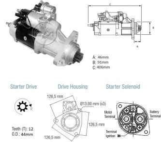 Motor de Partida ZM 80.380.01 ZM 8038001