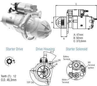 Motor de Partida ZM 80.481.03 ZM 8048103