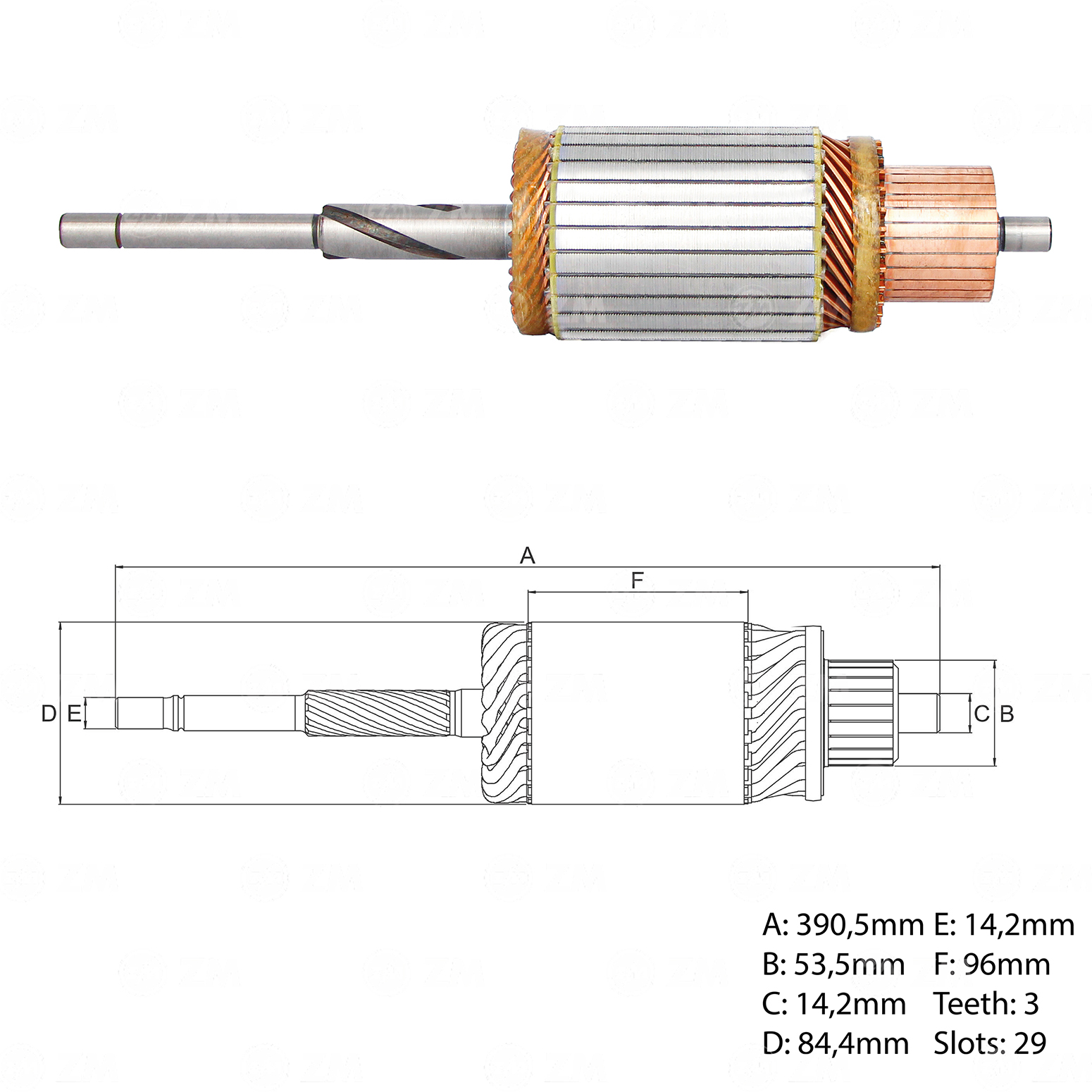 Induzido ZM 83.450.01 ZM 8345001