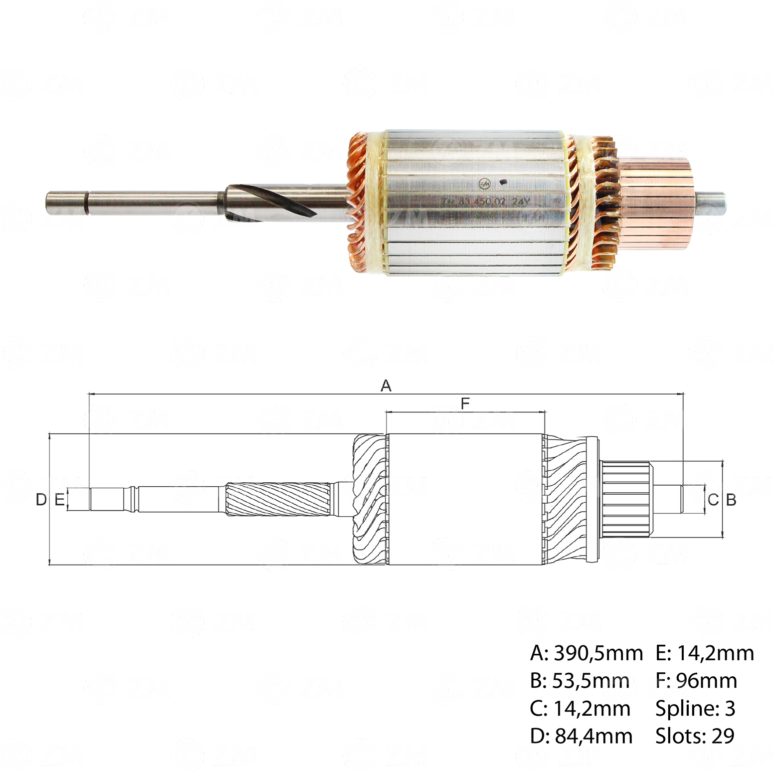Induzido ZM 83.450.02 ZM 8345002