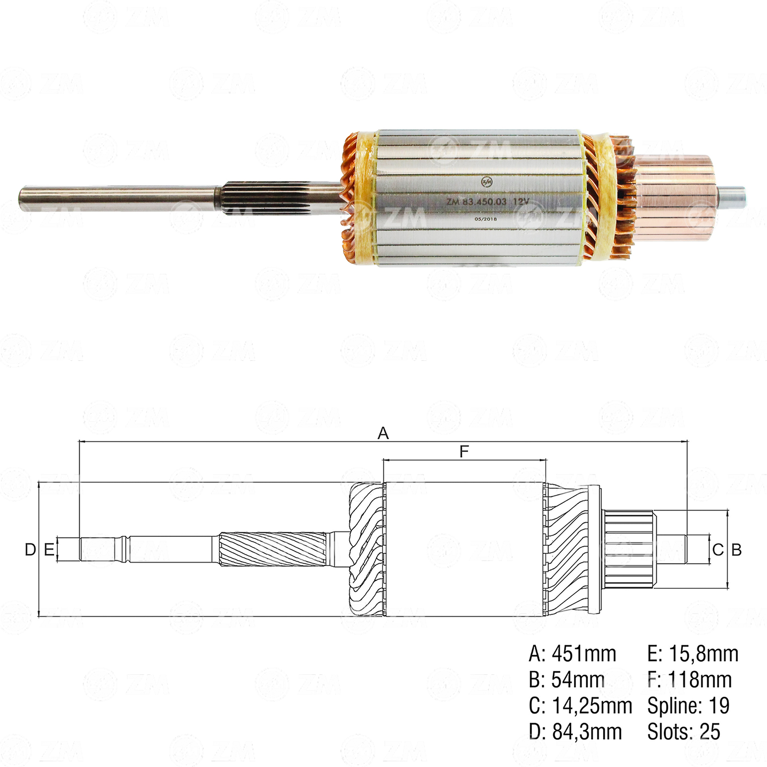 Induzido ZM 83.450.03 ZM 8345003
