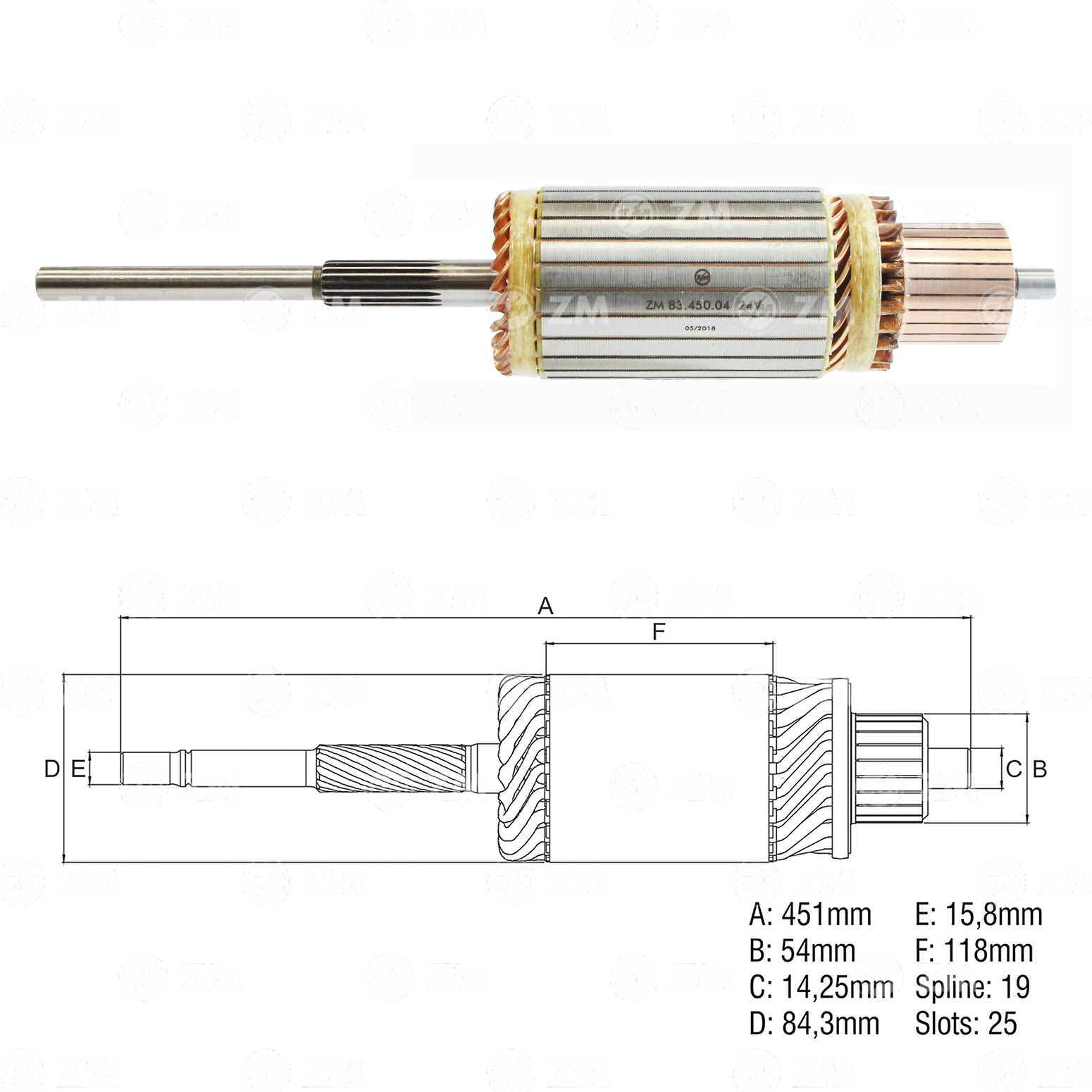 Induzido ZM 83.450.04 ZM 8345004