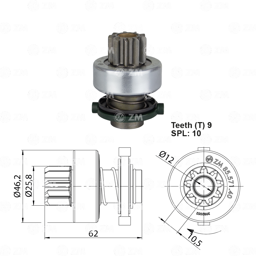 Impulsor de Partida ZM 85.571.40 ZM 8557140
