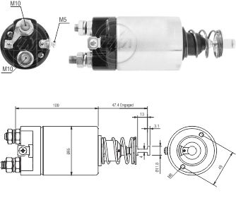Relé de Partida ZM 856 ZM 856
