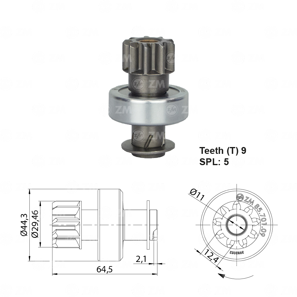 Impulsor de Partida ZM 85.701.09 ZM 8570109
