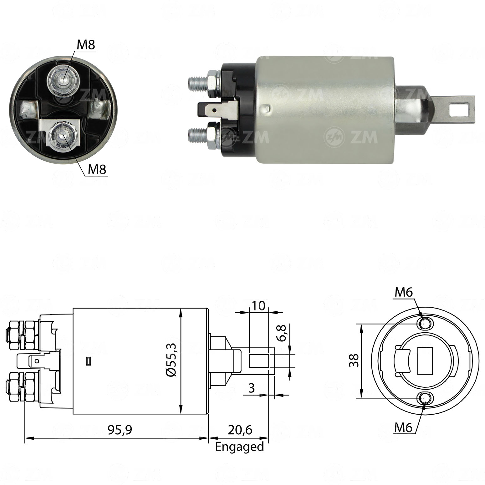 Relé de Partida ZM 891 ZM 891