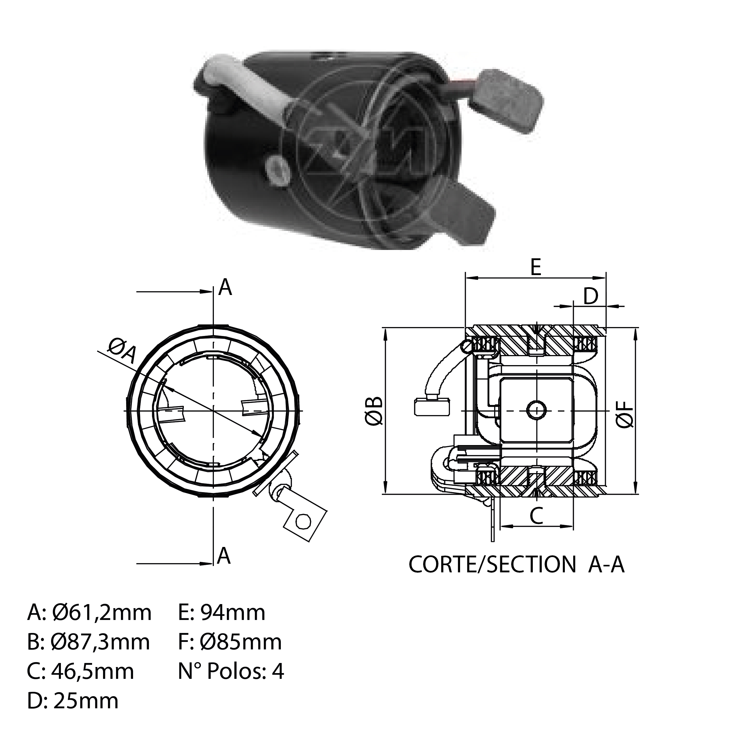 Carcaça Polar ZM 89.897.01 ZM 8989701