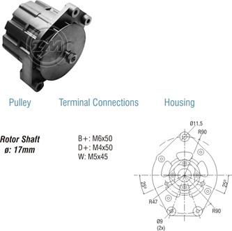 Alternador ZM 90.102.01 ZM 9010201