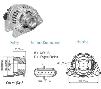 Alternador ZM 90.106.10 ZM 9010610