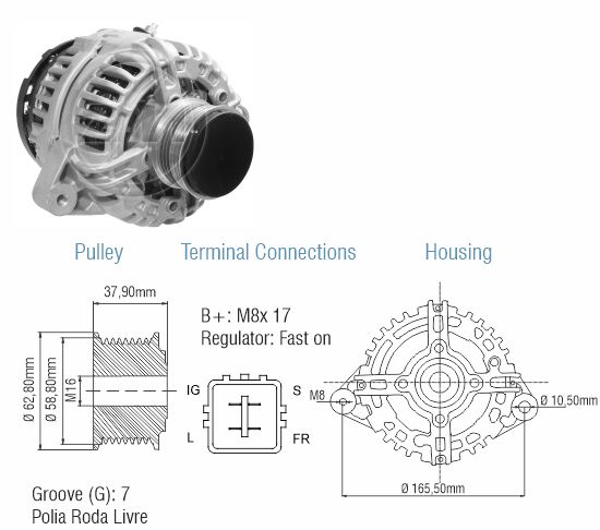 Alternador ZM 90.108.11 ZM 9010811