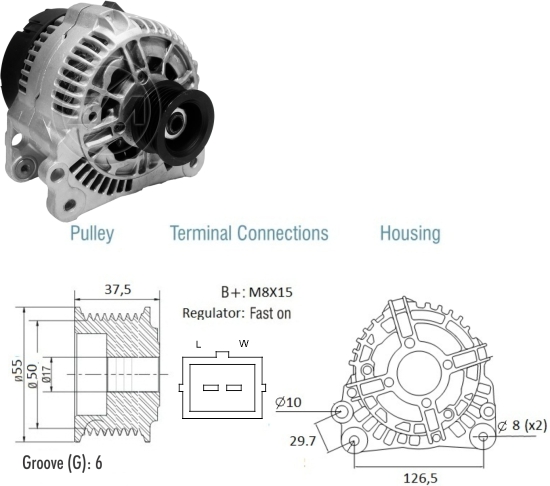 Alternador ZM 90.109.02 ZM 9010902