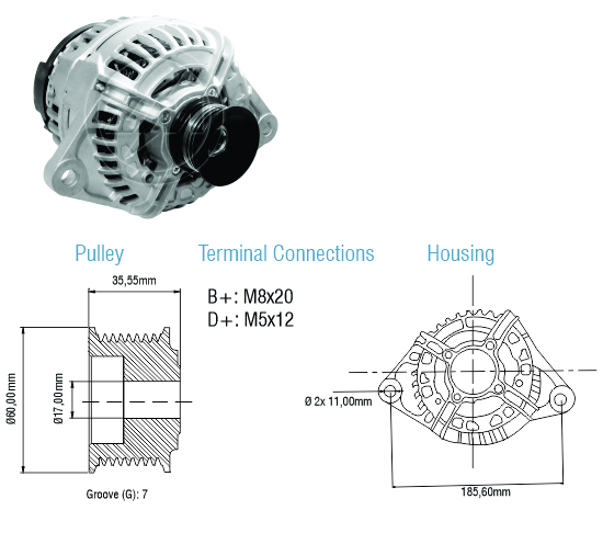 Alternador ZM 90.206.01 ZM 9020601