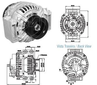 Alternador ZM 90.208.01 ZM 9020801
