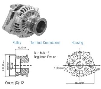 Alternador ZM 90.301.01 ZM 9030101