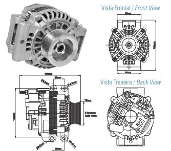 Alternador ZM 90.302.01 ZM 9030201