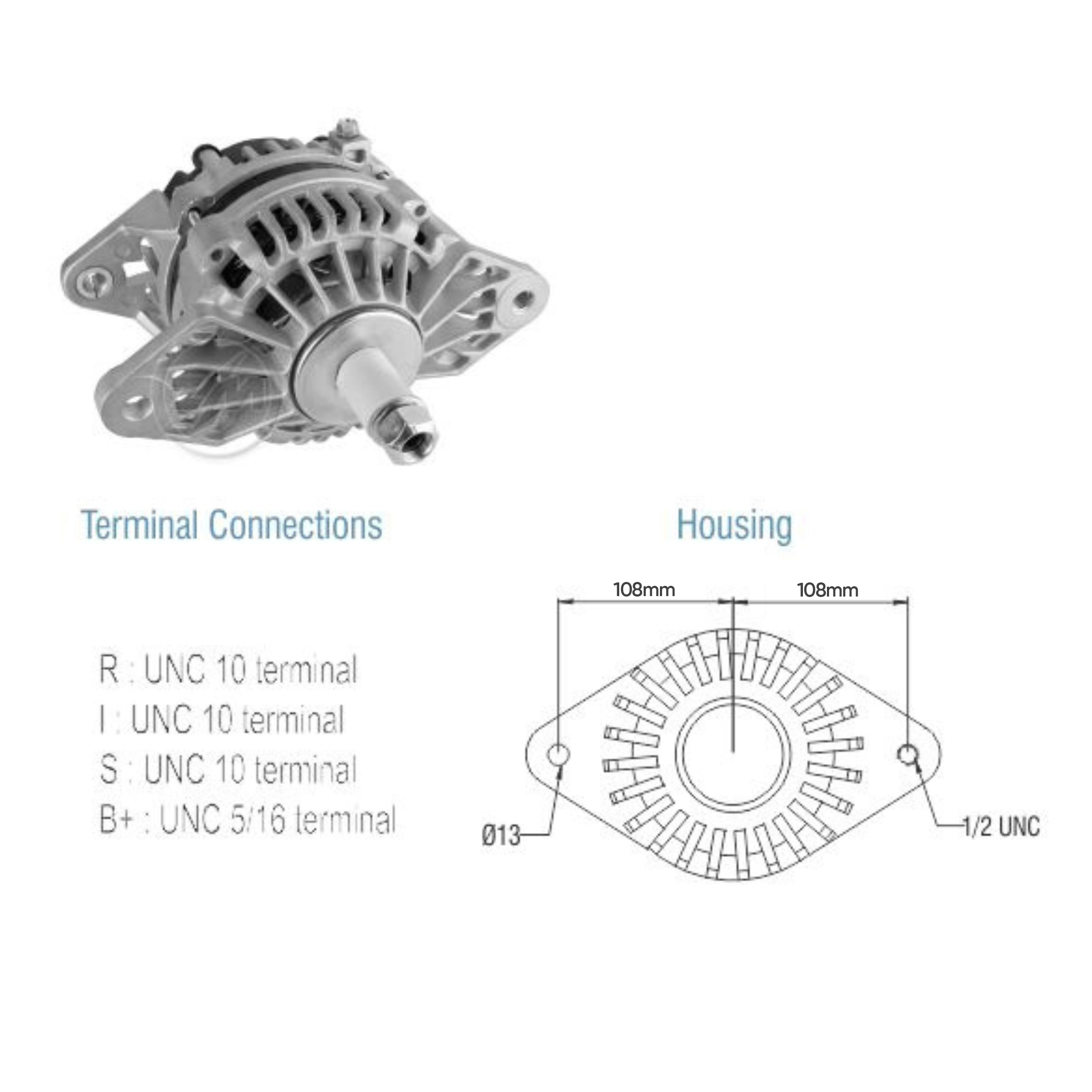 Alternador ZM 90.805.01 ZM 9080501