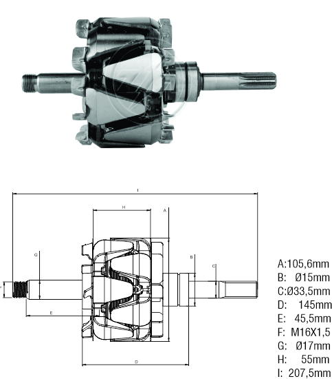 Rotor ZM 93.201.02 ZM 9320102