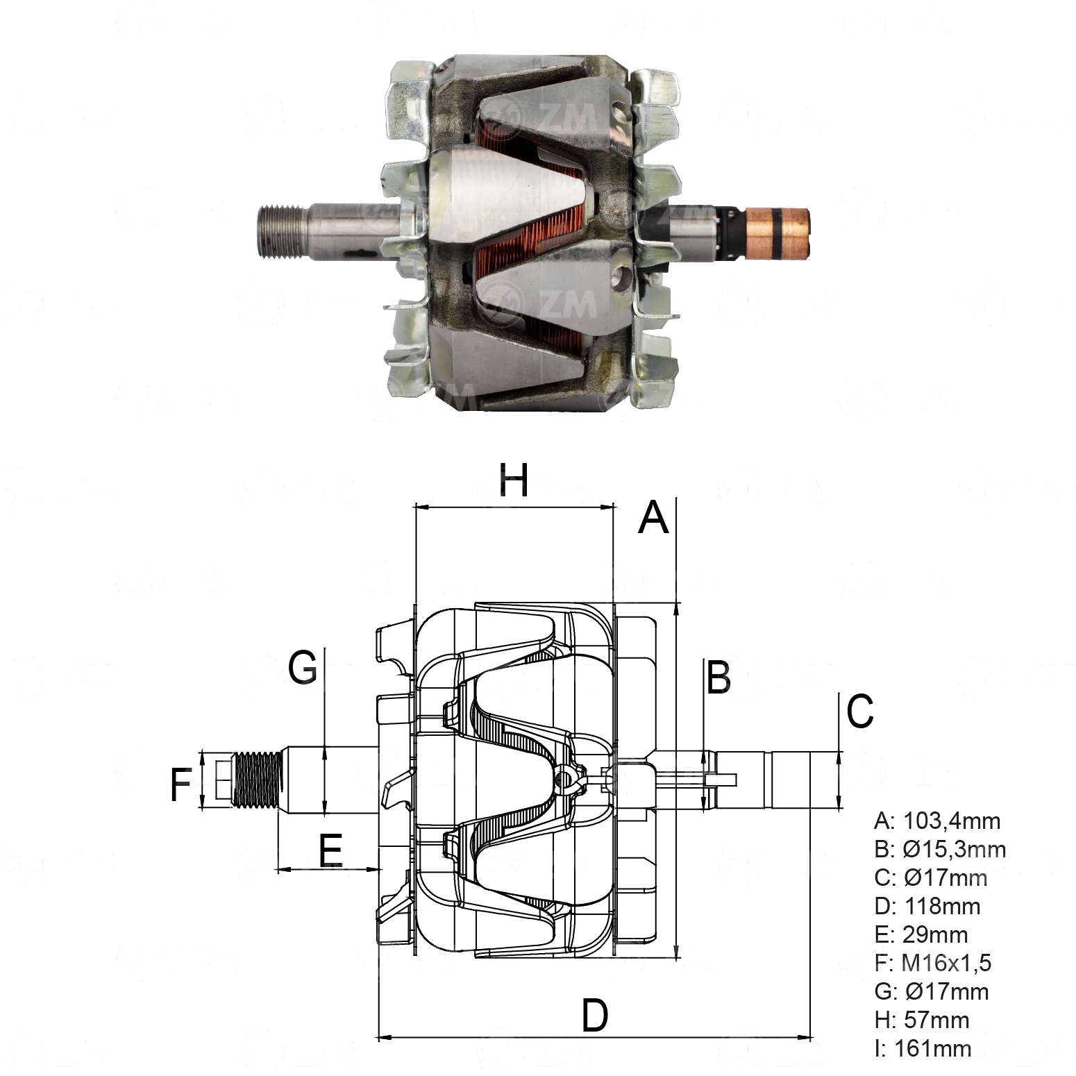 Rotor ZM 93.206.01 ZM 9320601