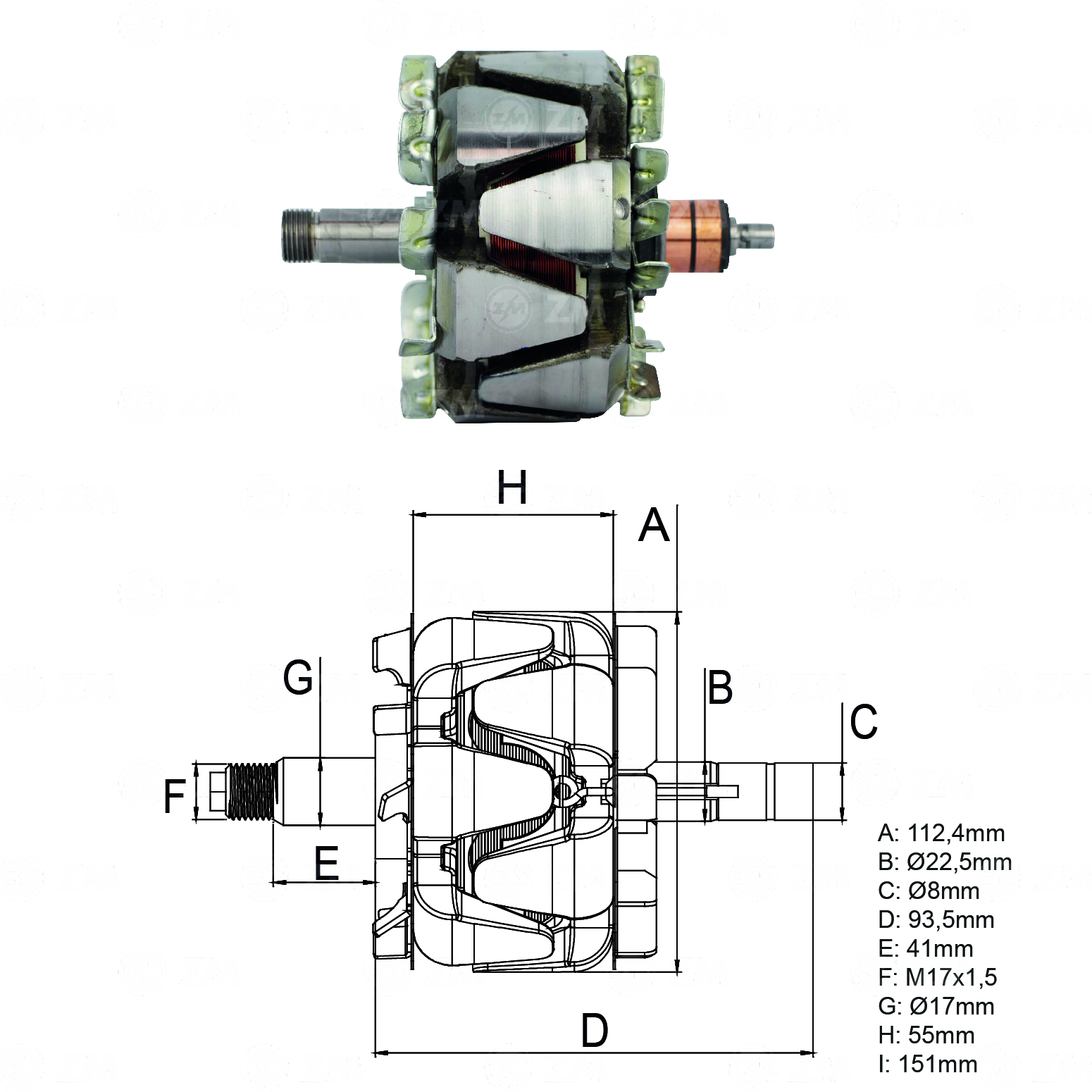 Rotor ZM 93.301.01 ZM 9330101