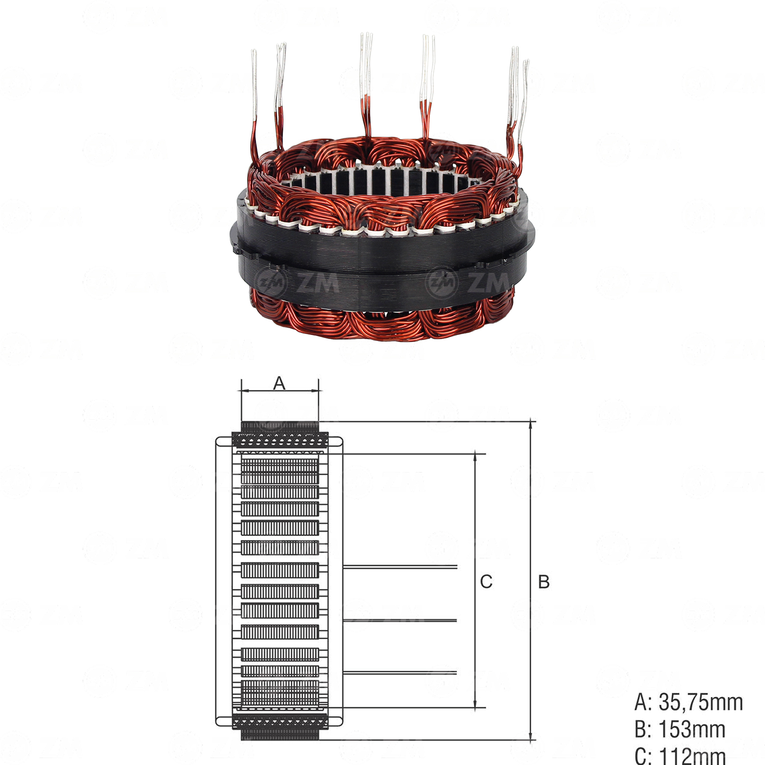 Estator ZM 94.200.01 ZM 9420001