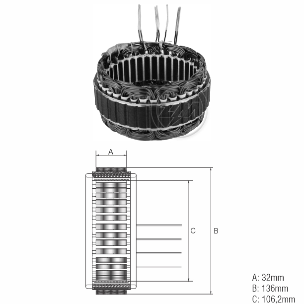 Estator ZM 94.201.02 ZM 9420102