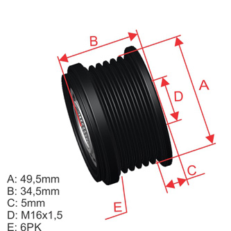 Polia OAP ZM 96.000.20 ZM 9600020