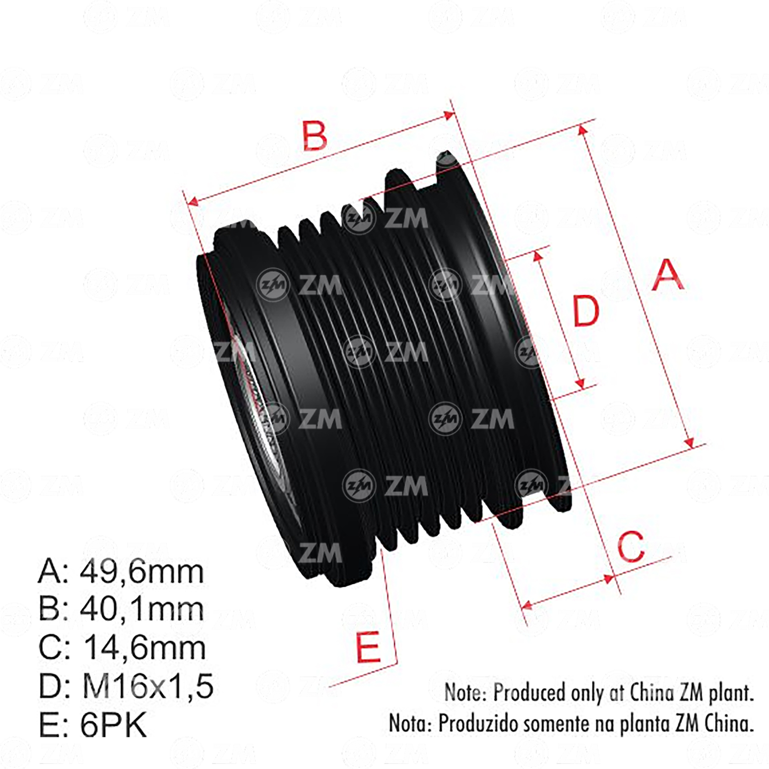 Polia OAP ZM 96.000.28 ZM 9600028