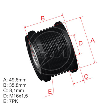 Polia OAP ZM 96.000.42 ZM 9600042
