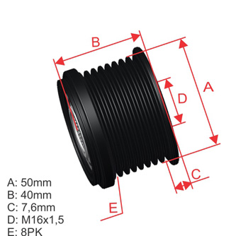 Polia OAP ZM 96.000.69 ZM 9600069