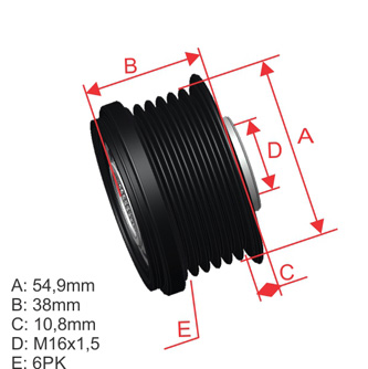 Polia OAP ZM 96.000.70 ZM 9600070