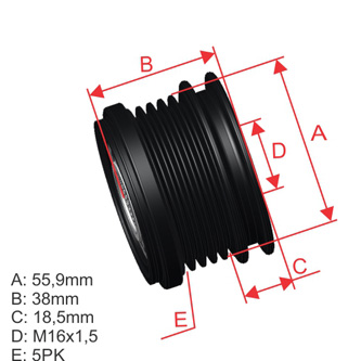 Polia OAP ZM 96.000.77 ZM 9600077