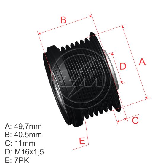 Polia OAP ZM 96.001.01 ZM 9600101