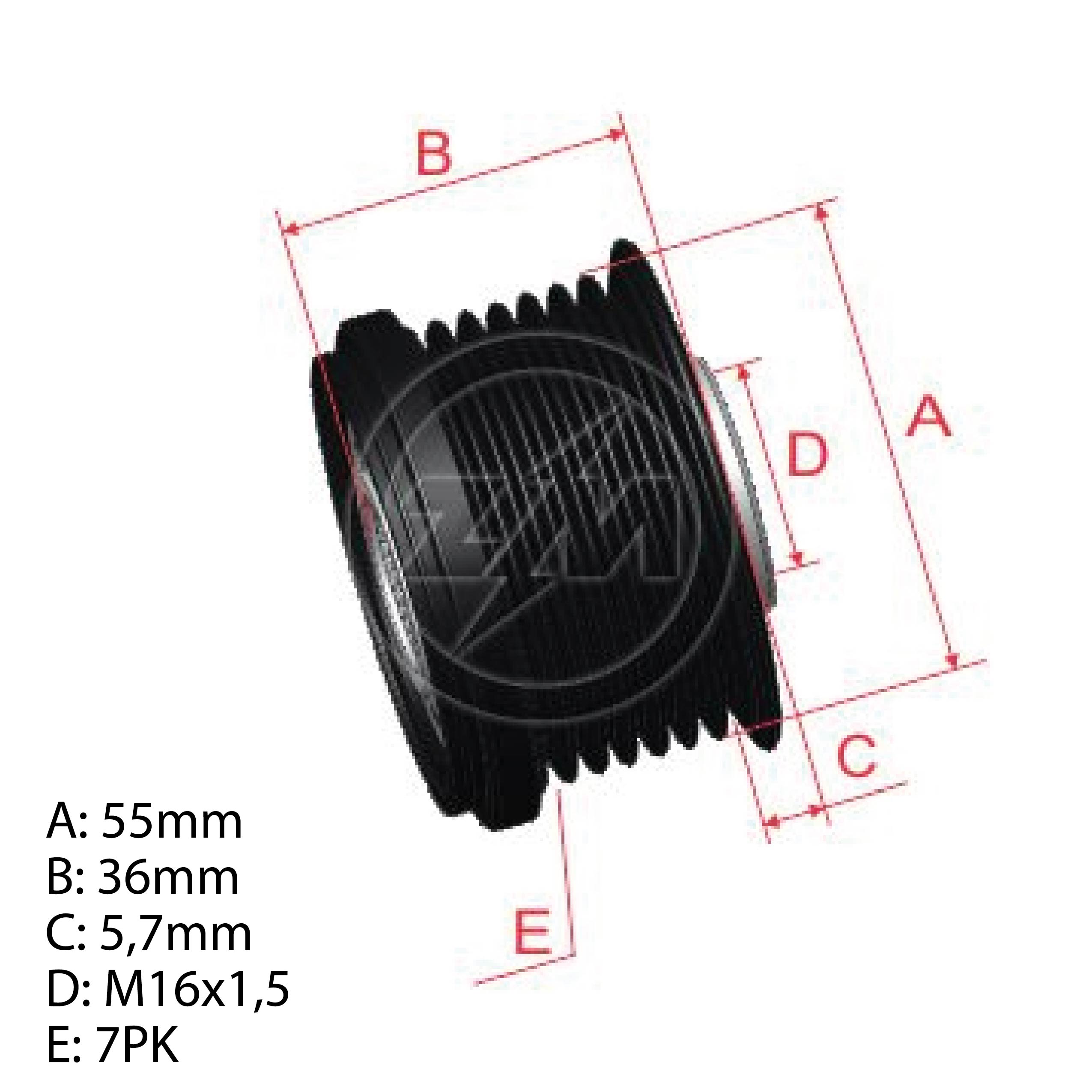 Polia OAP ZM 96.001.27 ZM 9600127