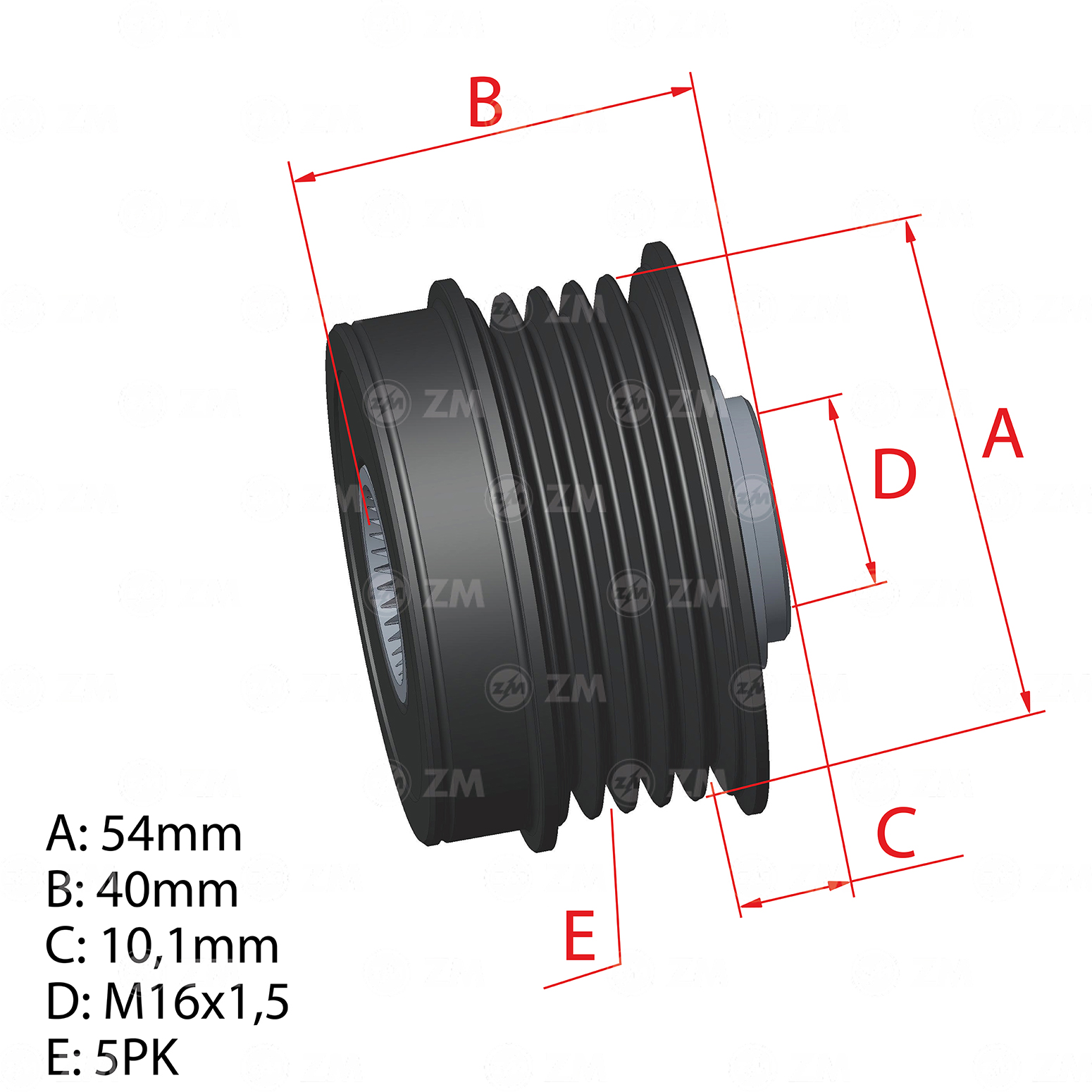 Polia OAP ZM 96.003.03 ZM 9600303