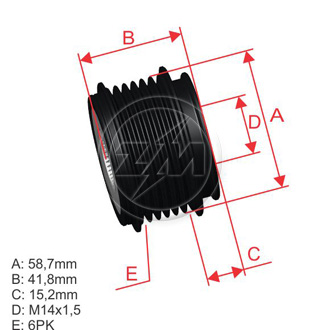 Polia OAP ZM 96.005.04 ZM 9600504