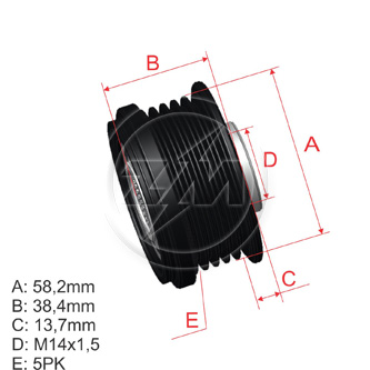 Polia OAP ZM 96.005.06 ZM 9600506