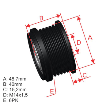 Polia OAP ZM 96.005.24 ZM 9600524