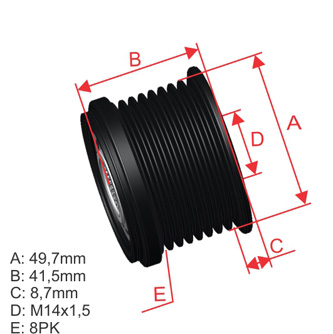 Polia OAP ZM 96.005.27 ZM 9600527