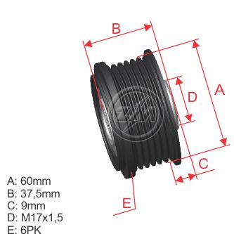 Polia OAP ZM 96.010.02 ZM 9601002