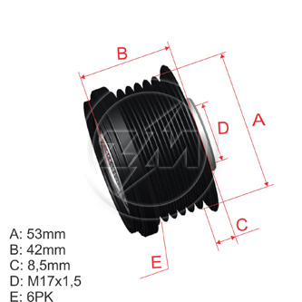 Polia OAP ZM 96.010.05 ZM 9601005