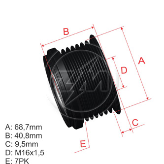 Polia OAP ZM 96.010.09 ZM 9601009