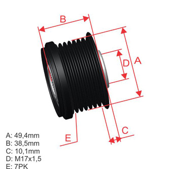 Polia OAP ZM 96.010.17 ZM 9601017