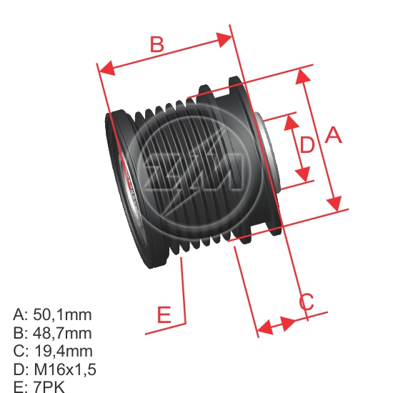 Polia OAP ZM 96.012.09 ZM 9601209