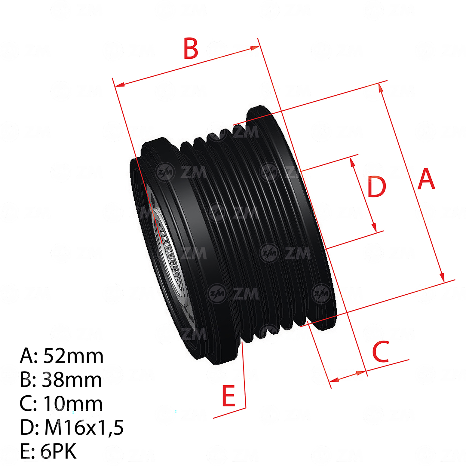 Polia OAP ZM 96.012.43 ZM 9601243