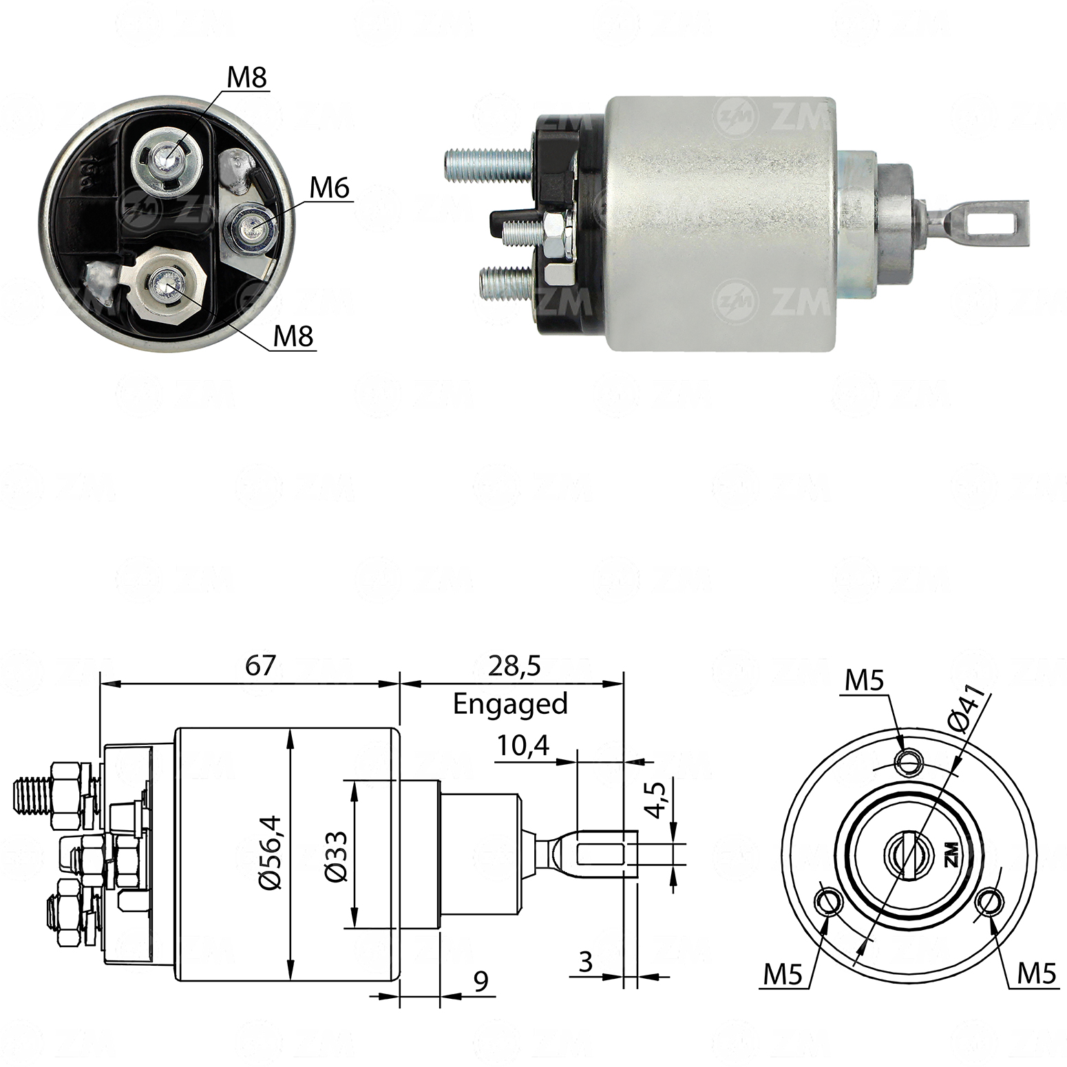 Relé de Partida ZM 973 ZM 973